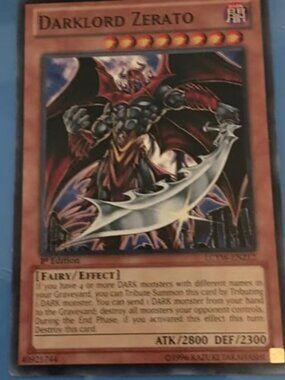 Darklord Zerato Yugioh card